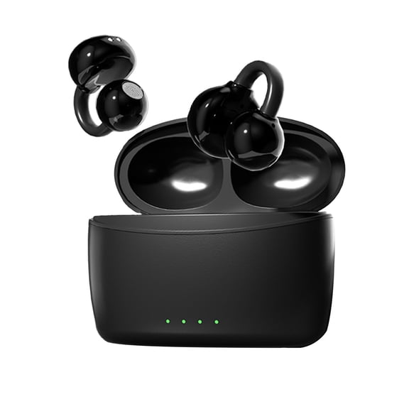 Earclip Style True Wireless Bluetooth 5.4 Open-Ear Earphones,High Battery Extended Playtime,Low-Latency Stable Audio,Comfortable All-Day Wear,Dual Mic Noise Reduction,HiFi Stereo Sound