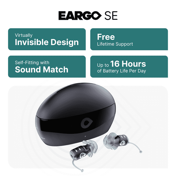 Eargo SE Self-Fitting Rechargeable OTC Hearing Aids
