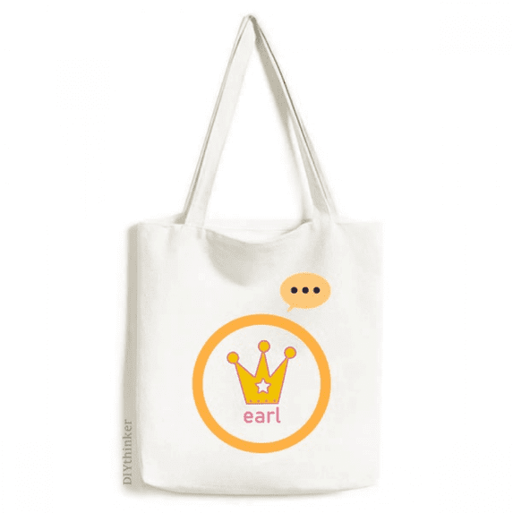 Earl Astrid Stephanie Diadem Count Expression Sack Canvas Tote Shoulder Bag