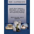 thumbnail image 1 of Earl B. Spurr, Petitioner, V. Stasia Spurr. U.S. Supreme Court Transcript of Record with Supporting Pleadings (Paperback), 1 of 1