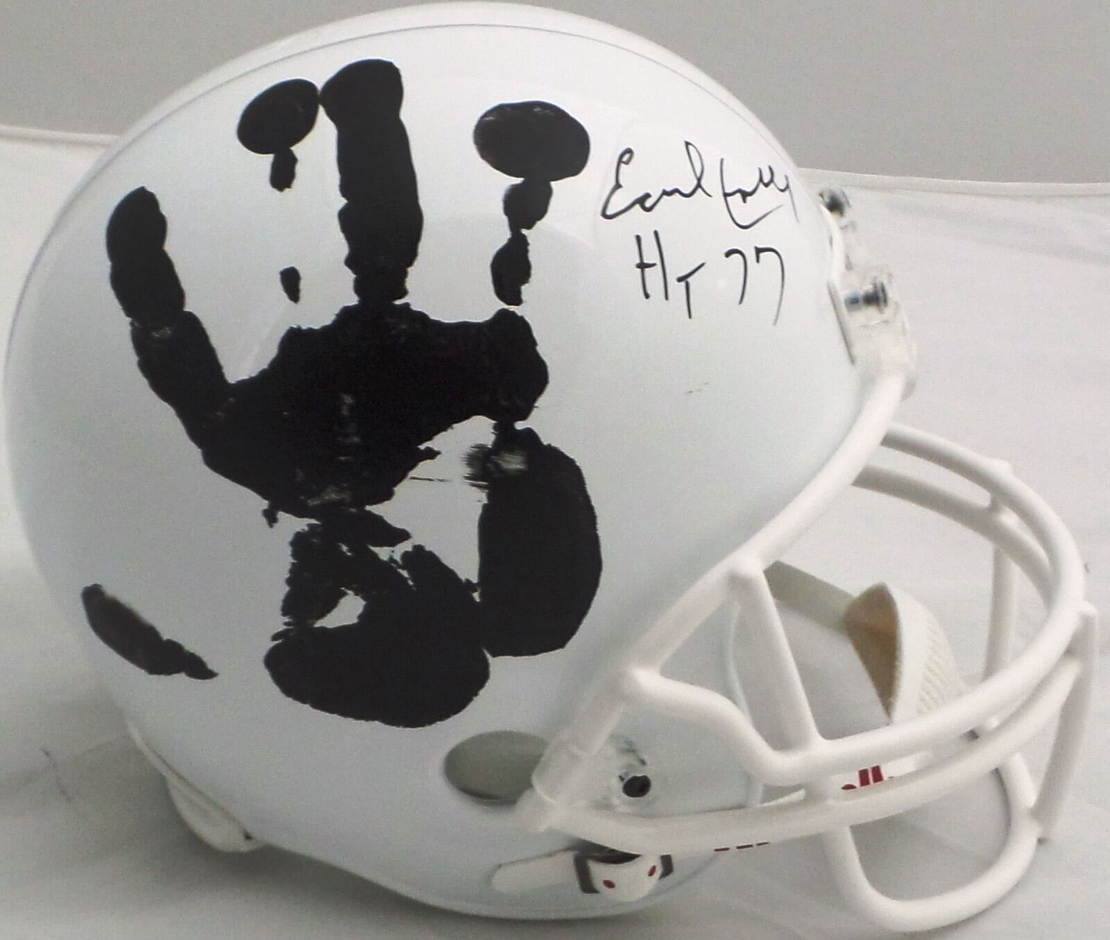 Earl Campbell Hand Print Full Size Texas Longhorns Helmet Signed JSA Authentic