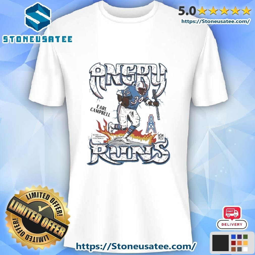 Earl Campbell Houston Oilers 2024 Angry Runs Player Shirt