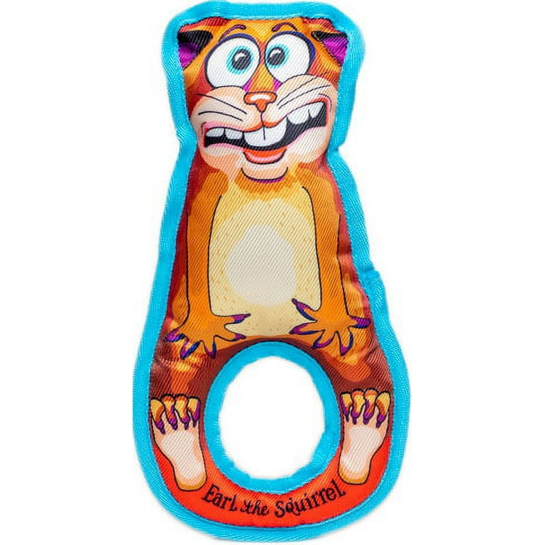 Fuzzu Grab Nabbers Earl the Squirrel Dog Toy