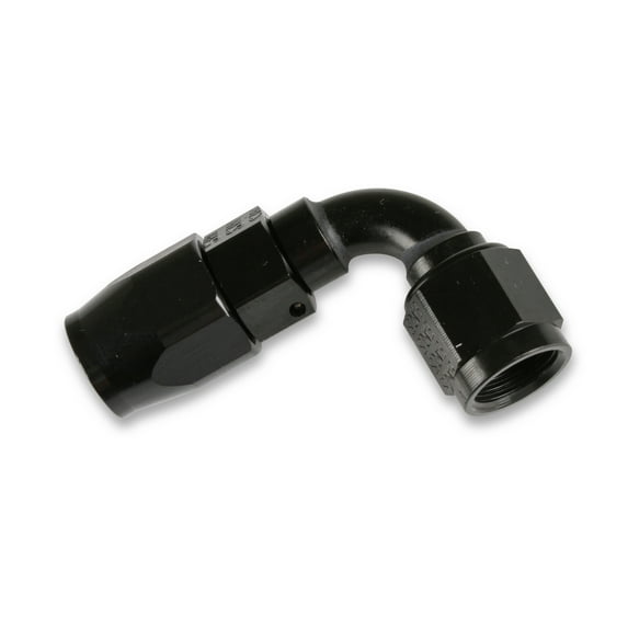 Earl's 90 Degree Swivel-Seal® Hose End -6 AN - Black - Clamshell Package