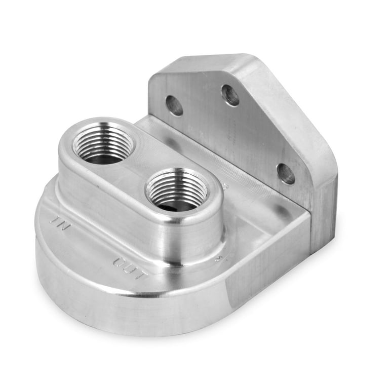 Earl's Single Remote Billet Oil Filter Mount Earl's Single Remote Billet Oil Filter Mount