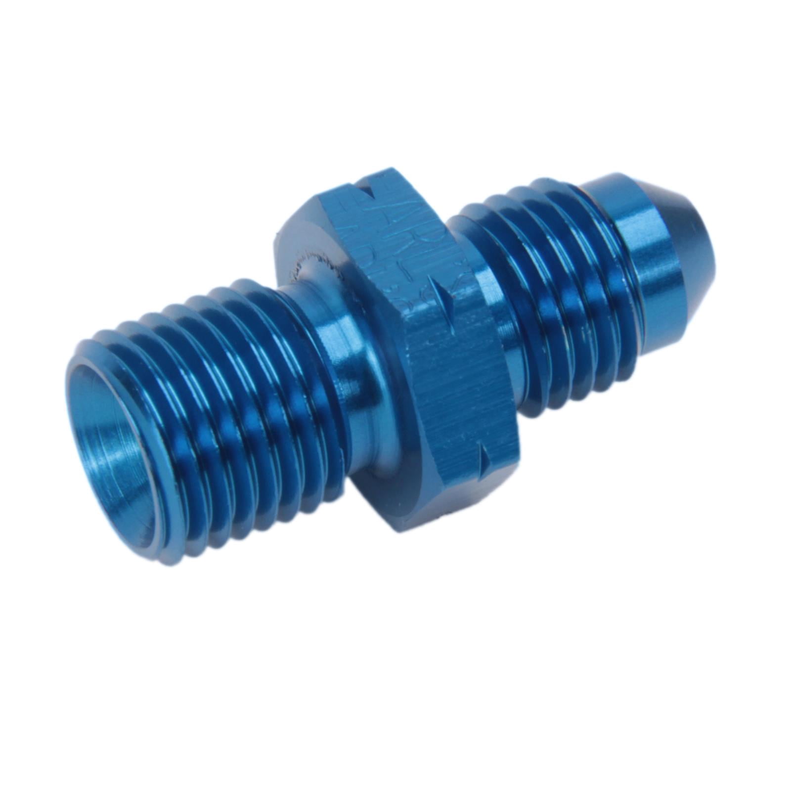 Earls 9919BFFERL Straight -4 AN Male to 12mm x 1.25 Adapter, Blue