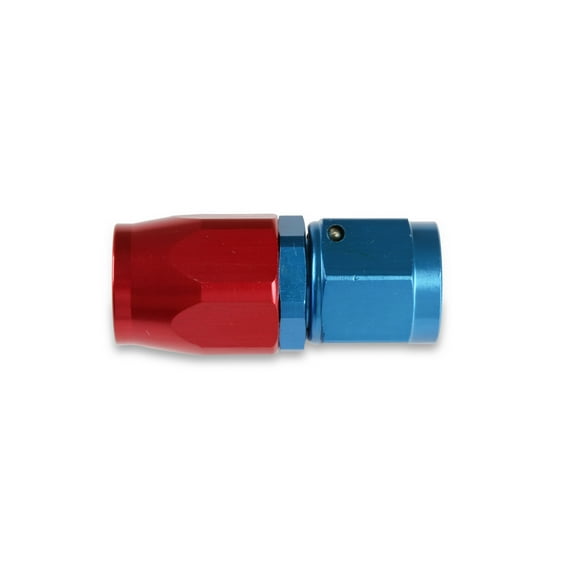 Earl's Straight Swivel-Seal® Hose End -6 AN - Red/Blue - Clamshell Package