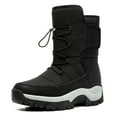 thumbnail image 1 of Earlde Men Women Snow Boots Comfortable Faux Fur Full Lined Black, 1 of 7