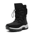 thumbnail image 1 of Earlde Men Women Snow Boots Comfortable Faux Fur Full Lined Black, 1 of 7