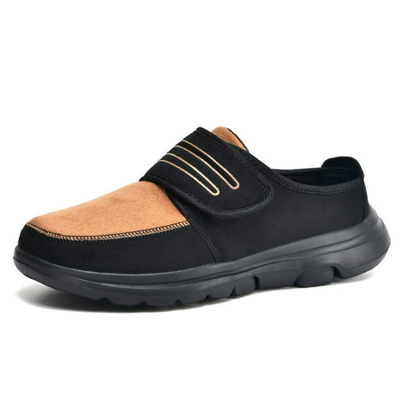 Earlde Men's Women's Winter Warm Slippers with Fuzzy Plush Lining Slip on House Shoes with Indoor Outdoor Anti-Skid Rubber Sole