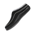 thumbnail image 1 of Earlde Men's Women's Winter Warm Slippers with Fuzzy Plush Lining Slip on House Shoes with Indoor Outdoor Anti-Skid Rubber Sole, 1 of 7