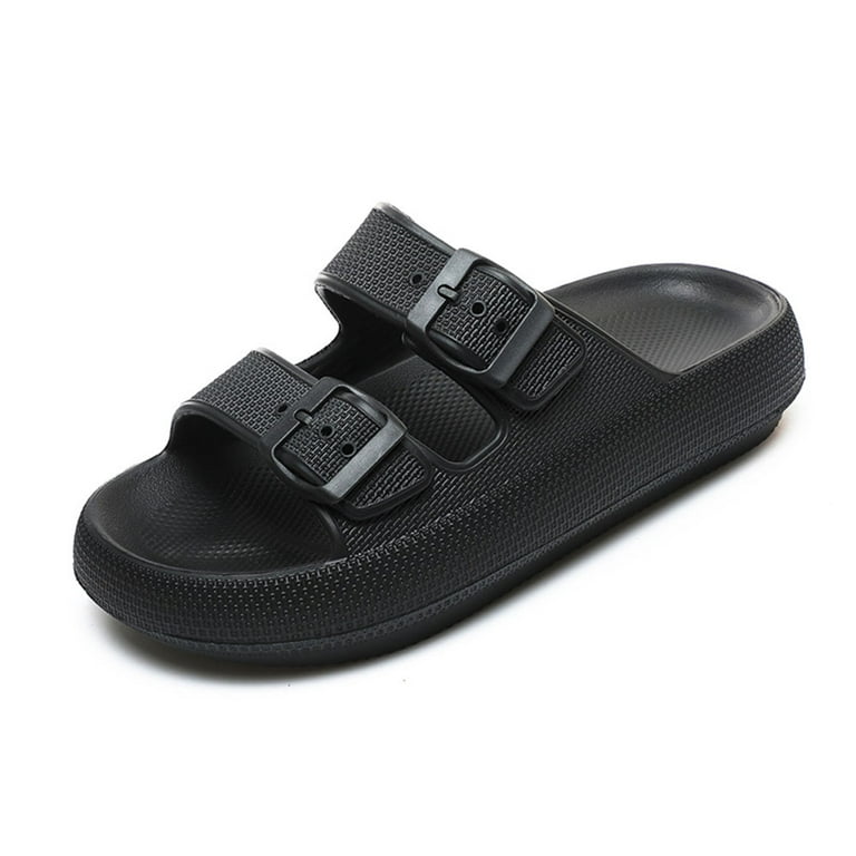 Earlde Pillow Soft Slide Sandals for Women Men Non Slip Shower