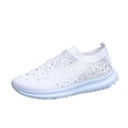 thumbnail image 1 of Earlde Women's Slip on Casual Sneakers Comfortable Tennis Shoes Work Nurse Flat Shoes, 1 of 7