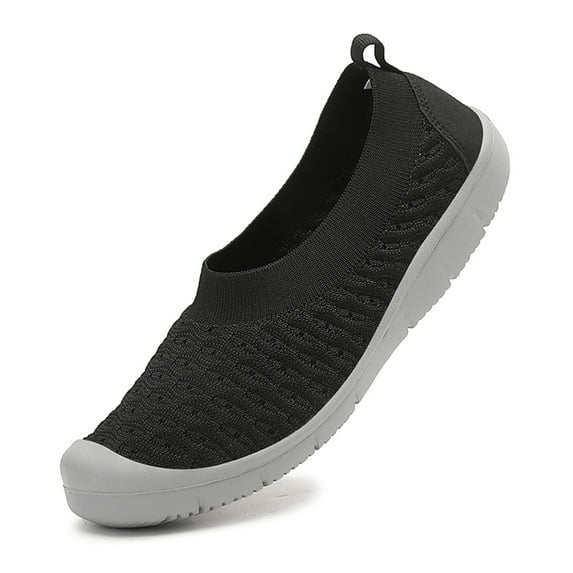 Earlde Women's Slip on Casual Sneakers Comfortable Tennis Shoes Work Nurse Flat Shoes