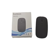 Earldom Computer mouse Slim Wireless Computer Mouse with Scroll Wheel Black