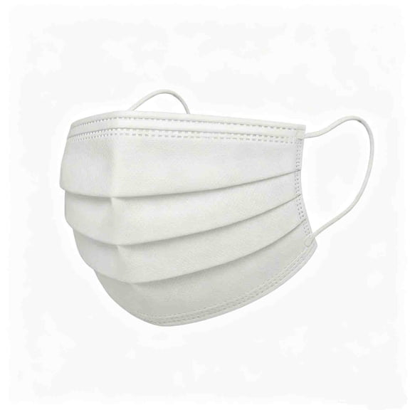 Earloop Disposable Face Masks,White, 50Count