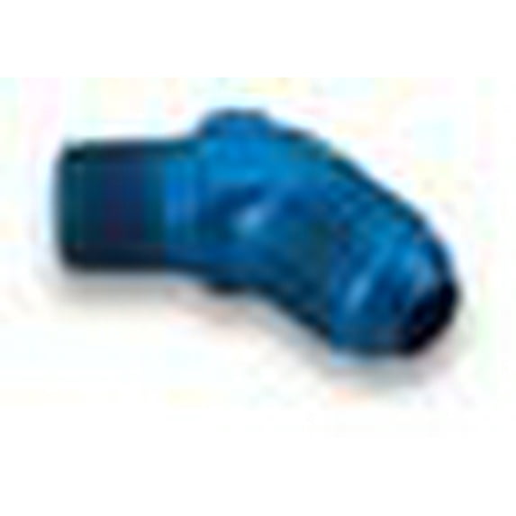 Earls 982306ERL Blue 45 Degree Elbow -6 AN Male to 1/4 Inch NPT