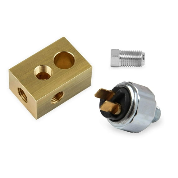 Earls PK0017ERL Earls Brake Light Switch Kit - Pressure Activated w/Tee