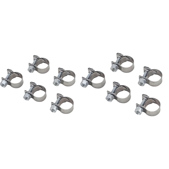Earls Vapor Guard Screw Type 5/16 & 3/8 Hose Clamp 10/Pack