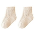 thumbnail image 1 of Early Access Deals End of Year Clearance! 3-14Years Children's Cute Lace Solid Color Breathable Medium Tube 10PC Socks, 1 of 5