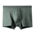 thumbnail image 1 of Early Access Deals Men’s Stretch Cotton Boxers Briefs Digital Printing Breathable Close Fitting Underpants Comfortable Boxers Green L, 1 of 3