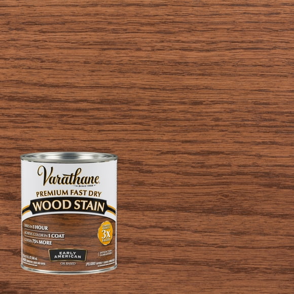 Early American, Varathane Premium Fast Dry Wood Stain-262005, Quart