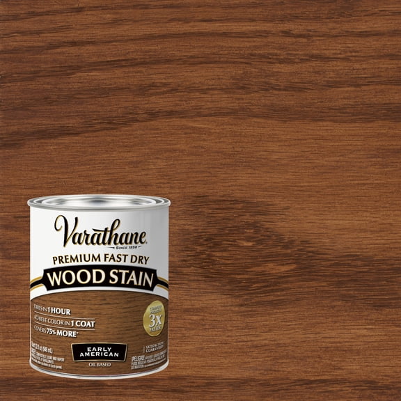 Early American, Varathane Premium Fast Dry Wood Stain-262005, 32 fl oz