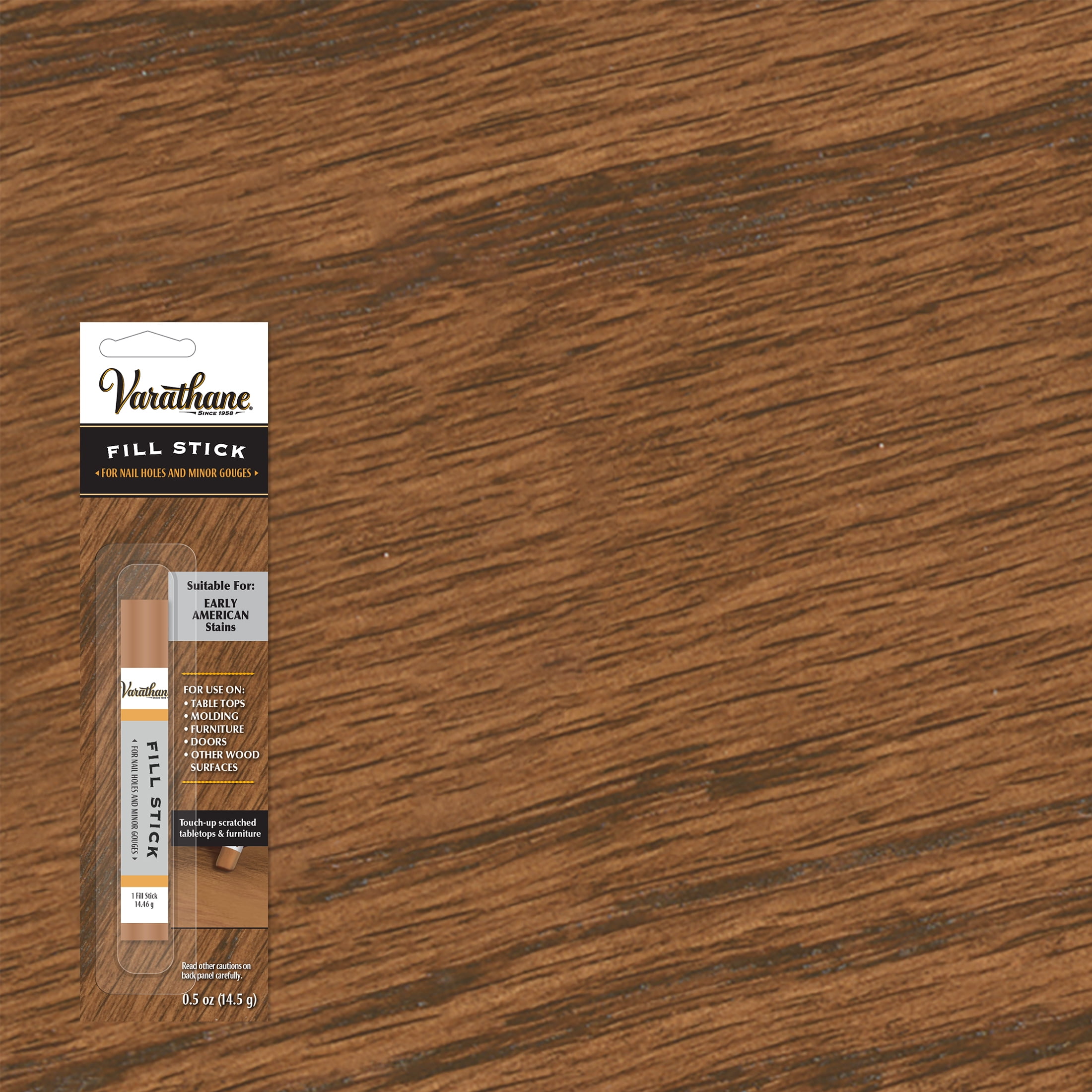 Early American, Varathane Premium Wood Repair Fill Stick215370, 0.5 oz