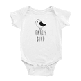 thumbnail image 1 of Early Bird Cute Baby Funny Baby Bodysuits Baby Clothing Gift, 1 of 5