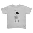 thumbnail image 1 of Early Bird Cute Toddler T Shirts for Boys Girls (Gray, 4T), 1 of 5
