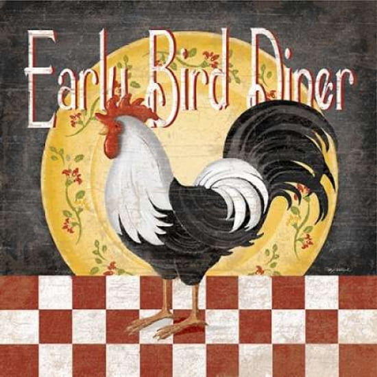 Early Bird Diner Canvas Art - Kathy Middlebrook (24 x 24)