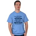 thumbnail image 1 of Early Bird Gets Worm Mouse Cheese Men's Graphic T Shirt Tees Brisco Brands M, 1 of 6