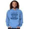 thumbnail image 1 of Early Bird Gets Worm Mouse Cheese Unisex Plus Fleece Graphic Hoodie Brisco Brands 5X, 1 of 5