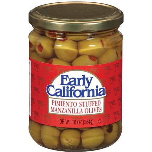 Early California Manzanilla Pimiento Stuffed Olives, 10 oz