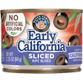 thumbnail image 1 of Early California Ripe Olives, Sliced, 2.25 oz Can. No Artificial Colors. Major Allergens Not Contained., 1 of 19