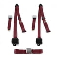 thumbnail image 1 of Early Cars 1933-1934 Airplane 3 Point Burgandy Retractable Bench Seat Belt Kit - 3 Belts, 1 of 1
