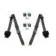 thumbnail image 1 of Early Cars 1941-1948 Airplane 3 Point Charcoal Retractable Bucket Seat Belt Kit with Bracketry - 2 Belts, 1 of 1