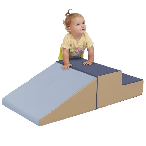 Early Childhood Resources ELR-12653F-ET Softzone Little Me Climb & Slide - Earthtone