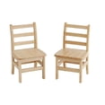 thumbnail image 1 of Early Childhood Resources ELR-15318 3-Rung Ladderback Assembled Chair, 12 in. - Natural, 1 of 1