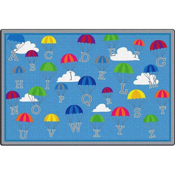 Early Childhood Resources ELR-FE906-34A P is for Parachute Activity Rug, Rectangle