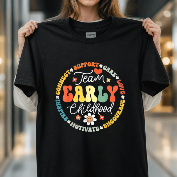 Early Childhood Team ECE Teacher Back to School Education Unisex T-Shirt, S-5XL
