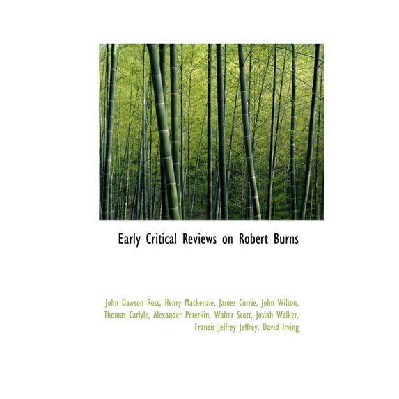 Early Critical Reviews on Robert Burns (Paperback)