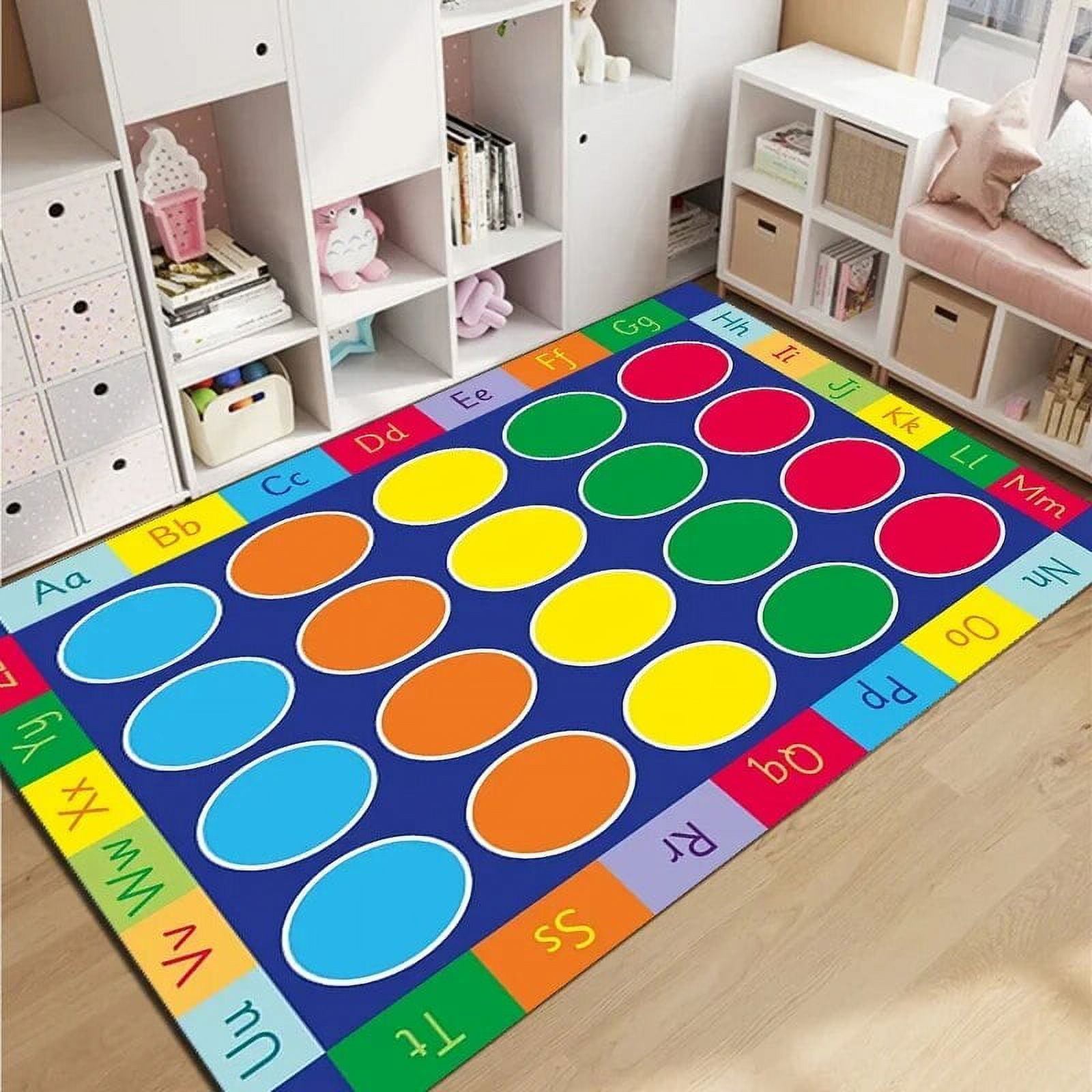 Early Education Alphabet Cartoon Crawl Play Climb Mat Area Rug Carpet