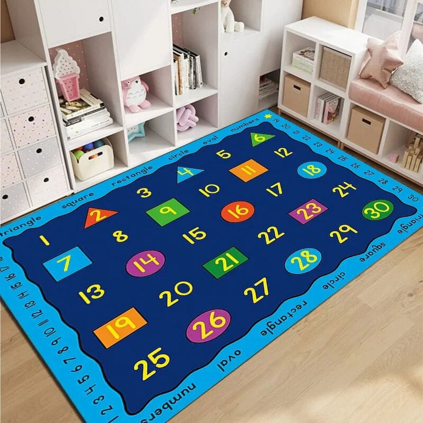 Early Education Alphabet Cartoon Crawl Play Climb Mat Area Rug Carpet