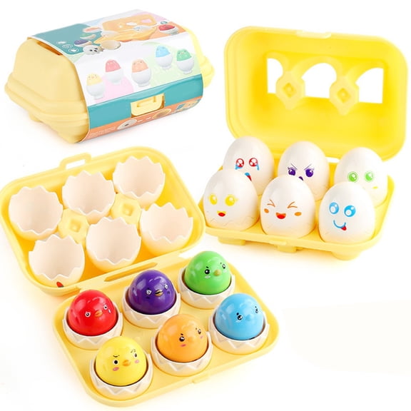 A Early Education Smart Egg Toy Simulation Twistable Shape Matching Set With Hidden Cute Pet Dolls Inside Shape Pairing Puzzle Game For Kids Children Learning