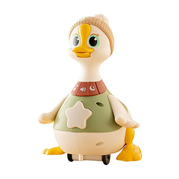 Early Education Toys Family Playing On Their Stomachs Walking With Ducklings Swaying Luminous Crawling Toys