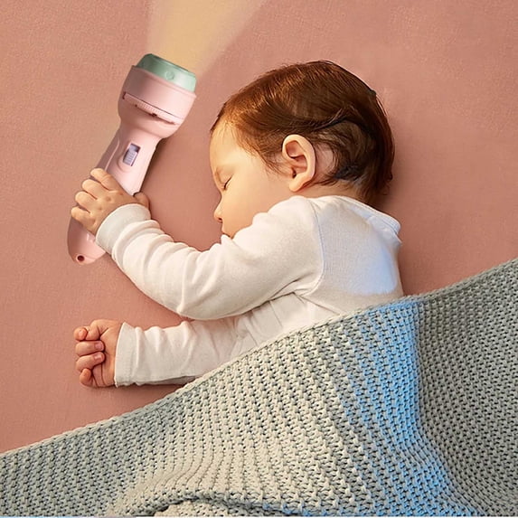 Projector Flashlights For Kids 48 Pattern Toddler Fine Motor Toys Preschool Learning Cartoon Torch Light Educational Toy for Early Education
