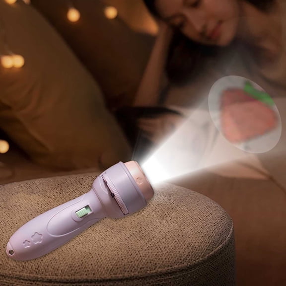 Early Education Toys Projector Flashlights for Kids with 48 Patterns Preschool Learning Cartoon Torch Light Fine Motor Toy for Toddlers and Children Ages 18 Months and Up