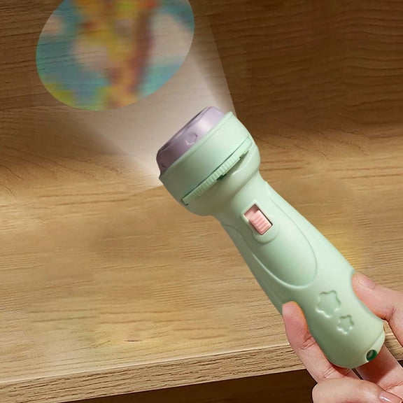 Projector Flashlights For Kids 48 Patterns Toddler Fine Motor Toy Preschool Learning Cartoon Torch Light Educational Toy For Early Education