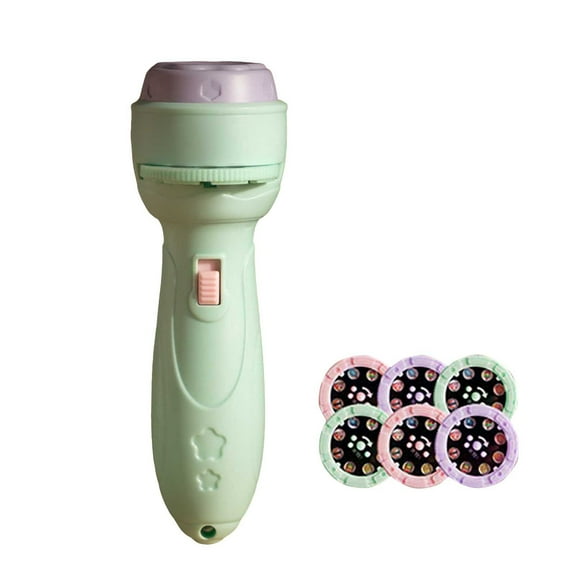 Early Education Toys Projector Flashlights for Kids with 48 Patterns - Toddler Flashlight for Fine Motor Skills Development Preschool Learning Tool Cartoon Torch Light for Kids Above 18 Months